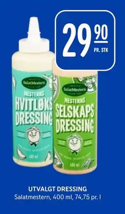 Rema 1000 UTVALGT DRESSING, NOK 29.9 tilbud
