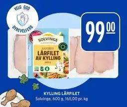 Rema 1000 KYLLING LÅRFILET, NOK 99 tilbud