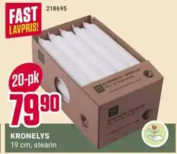 Europris KRONELYS, NOK 79.9 tilbud