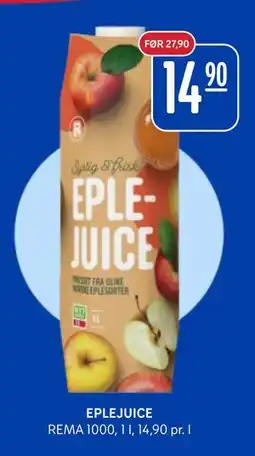 Rema 1000 EPLEJUICE, NOK 14.9 tilbud