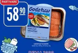 Rema 1000 LAKSEFILET M/SKINN, NOK 58.9 tilbud