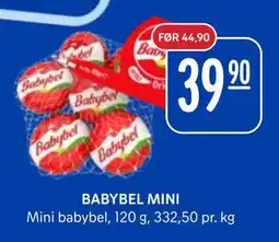 Rema 1000 BABYBEL MINI, NOK 39.9 tilbud
