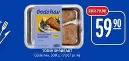 Rema 1000 TORSK SPRØBAKT, NOK 59.9 tilbud