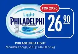 Rema 1000 PHILADELPHIA LIGHT, NOK 26.9 tilbud