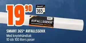 Obs Bygg SMART 365* AVFALLSSEKK, NOK 19.9 tilbud