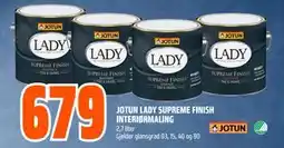 Obs Bygg JOTUN LADY SUPREME FINISH INTERIØRMALING, NOK 679 tilbud