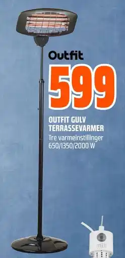 Obs Bygg OUTFIT GULV TERRASSEVARMER, NOK 599 tilbud