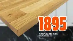 Obs Bygg BENKEPLATE HELTRE EIK, NOK 1895 tilbud