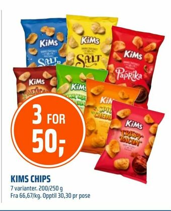 Coop Obs Kims chips tilbud