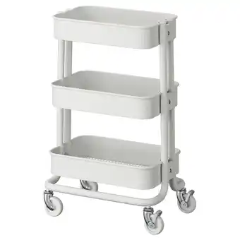 IKEA RÅskog Trillebord, hvit, 28x38x61 cm tilbud