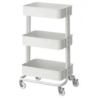IKEA RÅskog Trillebord, hvit, 35x45x77 cm tilbud