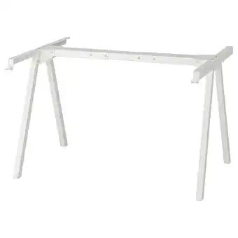 IKEA Trotten Understell for bordplate, hvit, 140/160 cm tilbud