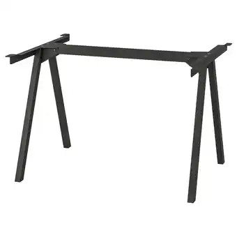 IKEA Trotten Understell for bordplate, antrasitt, 120x70x75 cm tilbud
