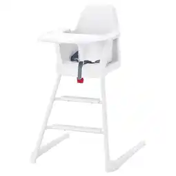 IKEA Langur Junior/høystol med brett, hvit tilbud