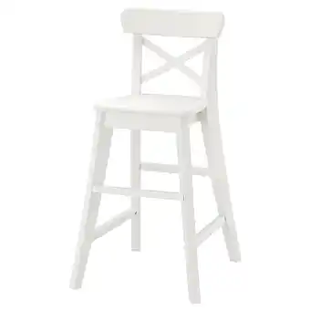 IKEA Ingolf Juniorstol, hvit tilbud