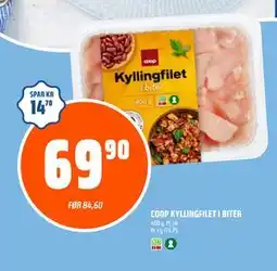 Coop Obs COOP KYLLINGFILET I BITER, NOK 69.9 tilbud