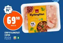 Coop Obs COOP KYLLINGFILET I BITER, NOK 69.9 tilbud