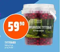 Coop Obs TYTTEBÆR, NOK 59.9 tilbud