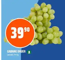 Coop Obs GRØNNE DRUER, NOK 39.9 tilbud