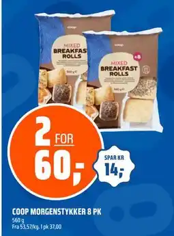 Coop Obs COOP MORGENSTYKKER 8 PK, NOK 60 tilbud