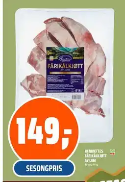 Coop Obs HENRIETTES FÅRIKÅLKJØTT AV LAM, NOK 149 tilbud