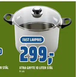 Coop Obs XTRA GRYTE 10 LITER STÅL, NOK 299 tilbud