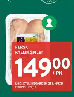 Jacobs FERSK KYLLINGFILET, NOK 149 tilbud