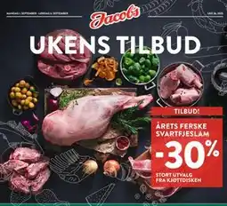 Jacobs ÅRETS FERSKE SVARTFJESLAM tilbud