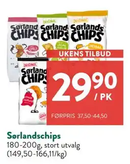 Jacobs Sørlandschips, NOK 29.9 tilbud