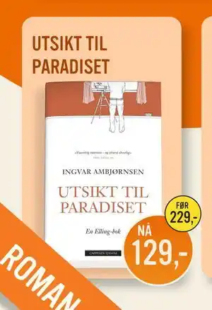 Ark Bokhandel UTSIKT TIL PARADISET, NOK 129 tilbud