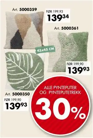 Sparkjøp ALLE PYNTEPUTER OG PYNTEPUTETREKK, NOK 139.34 tilbud