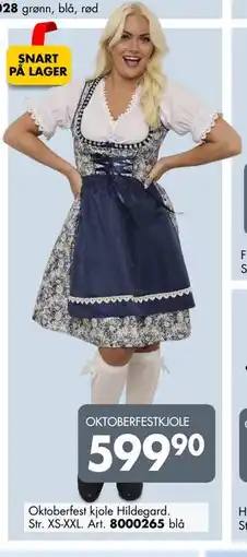 Sparkjøp Oktoberfest kjole Hildegard., NOK 599.9 tilbud