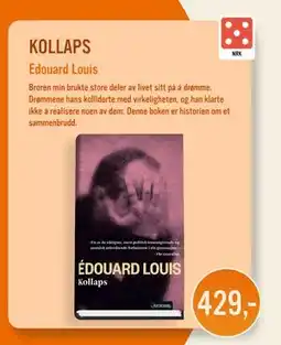 Ark Bokhandel KOLLAPS, NOK 429 tilbud