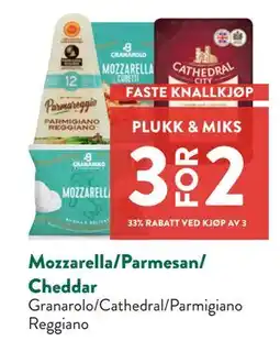 Jacobs Mozzarella/Parmesan/ Cheddar tilbud