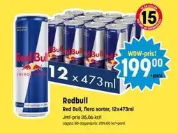 Eurocash Redbull, SEK 199 tilbud