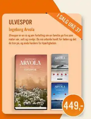 Ark Bokhandel ULVESPOR, NOK 449 tilbud