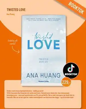 Ark Bokhandel TWISTED LOVE, NOK 229 tilbud