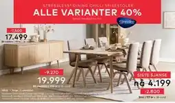 Skeidar Woodcraft spisebord, NOK 29269, Medlemspris tilbud