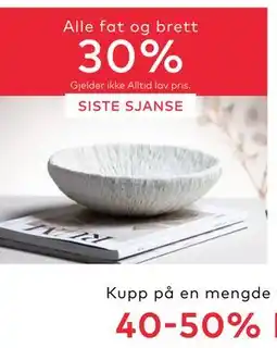 Skeidar Alle fat og brett tilbud