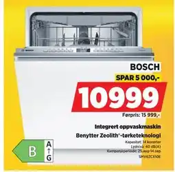 POWER Integrert oppvaskmaskin, NOK 10999 tilbud