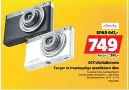 POWER DC11 digitalkamera, NOK 749 tilbud