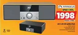 POWER Alt-i-ett CD-spiller/Dab, NOK 1998 tilbud