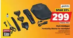 POWER Style hårklipper, NOK 299 tilbud