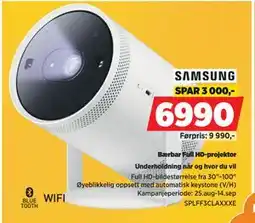 POWER Bærbar Full HD-projektor, NOK 6990 tilbud