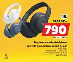 POWER Støydempende hodetelefoner, NOK 790 tilbud