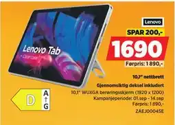 POWER 10,1 nettbrett, NOK 1690 tilbud