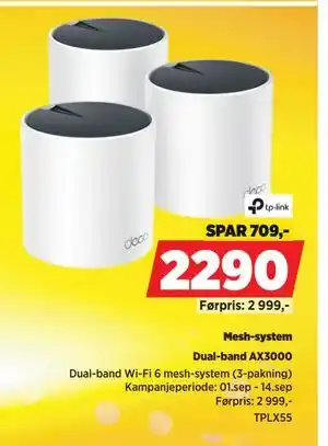 POWER Mesh-system, NOK 2290 tilbud