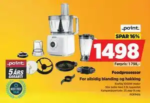 POWER Foodprosessor, NOK 1498 tilbud