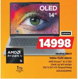 POWER IdeaPad Slim 5, NOK 14998 tilbud