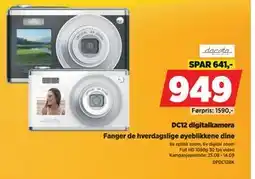 POWER DC12 digitalkamera, NOK 949 tilbud